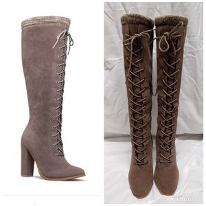 Porsha Sweater Trim Boots